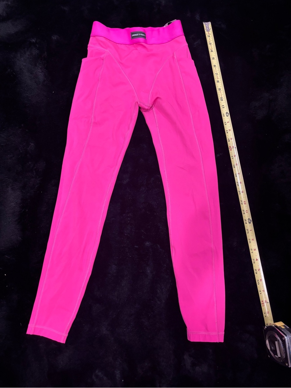 Savage X Fenty Hot Pink High-Waist Leggings